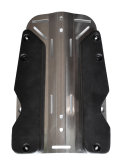 integrated lead weight for backplate